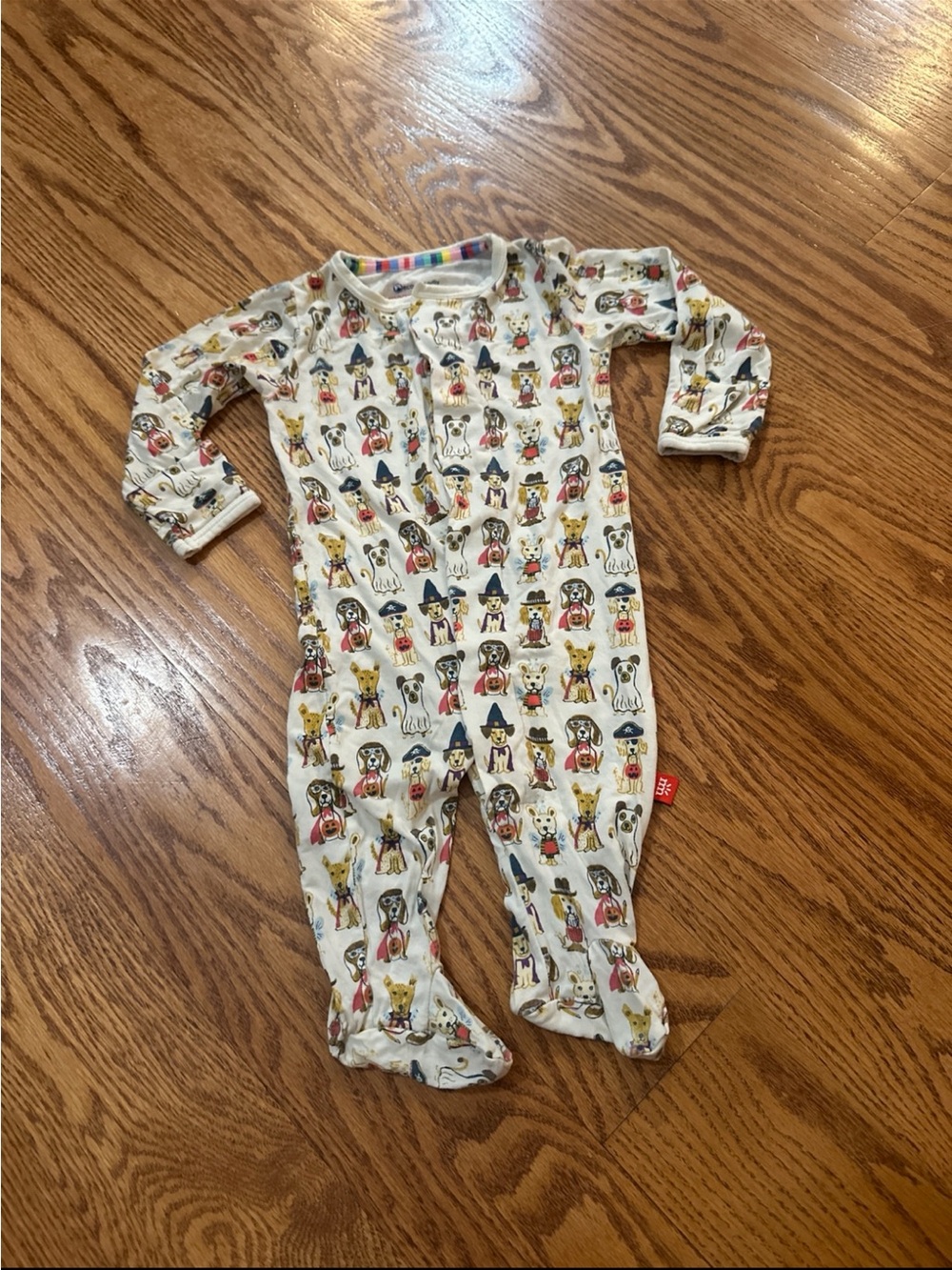 Magnetic Me Footie Pjs Trick or Treats Halloween Dogs 0-3 months